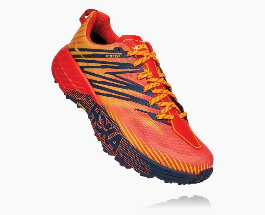 Hoka Mens Trail Shoes NZ - Hoka Speedgoat 4 Red (LWB610947)